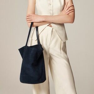 J Crew Berkeley bucket bag in suede